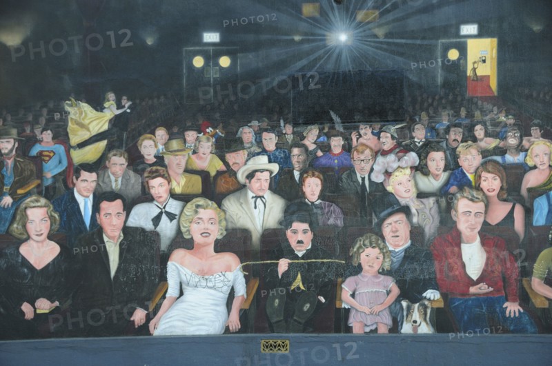 USA, California, Los Angeles, "Mural, Hollywood"