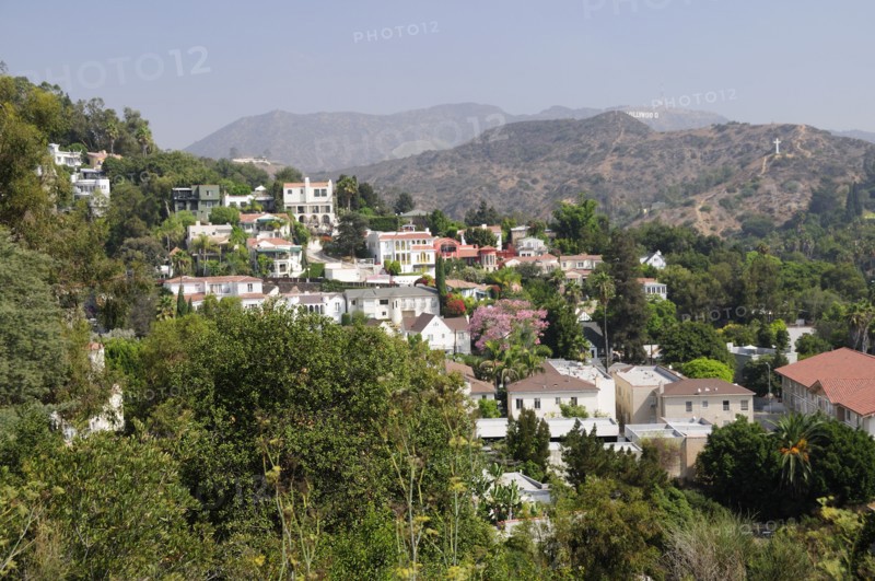 USA, California, Los Angeles, Hollywood Hills view