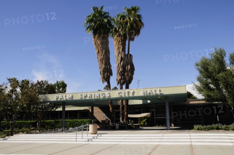 USA, California, Palm Springs, "Palm Springs City Hall, Palm Springs"