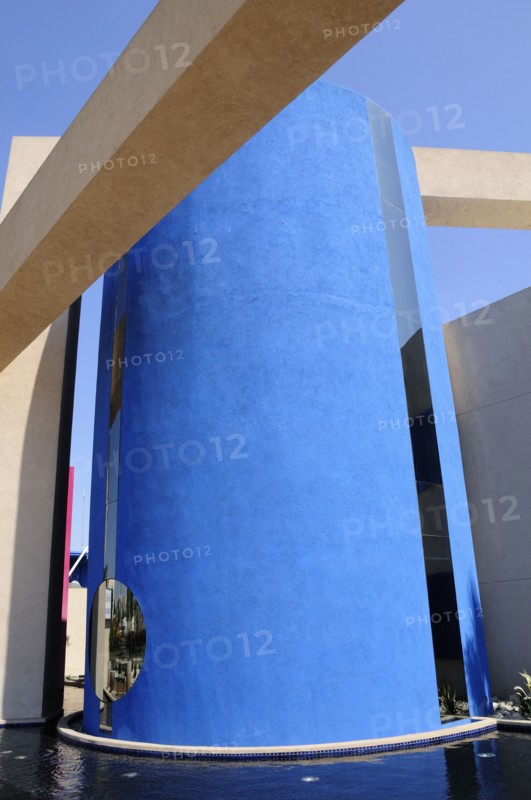 USA, California, Los Angeles, "Colourful architecture at Museum of Latin American Art, Long Beach"