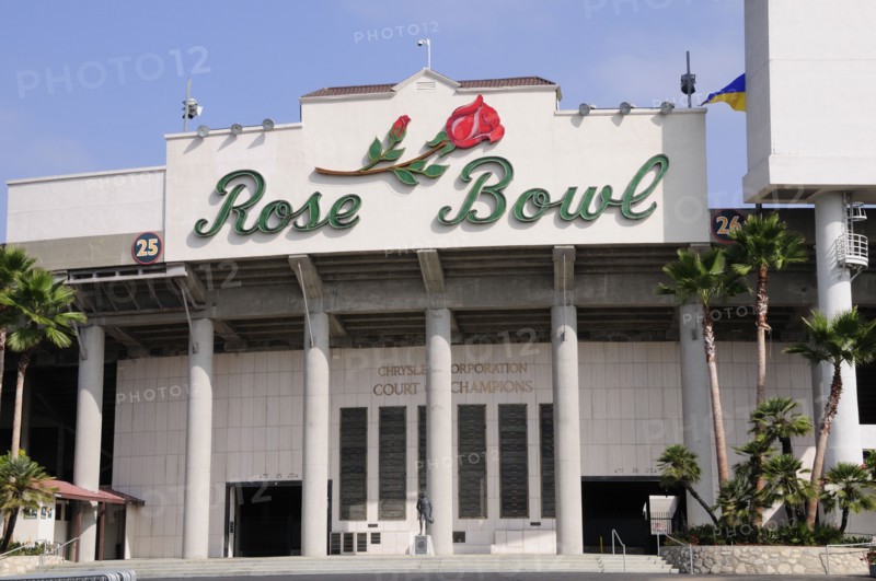 USA, California, Los Angeles, Pasadena Rose Bowl stadium entrance