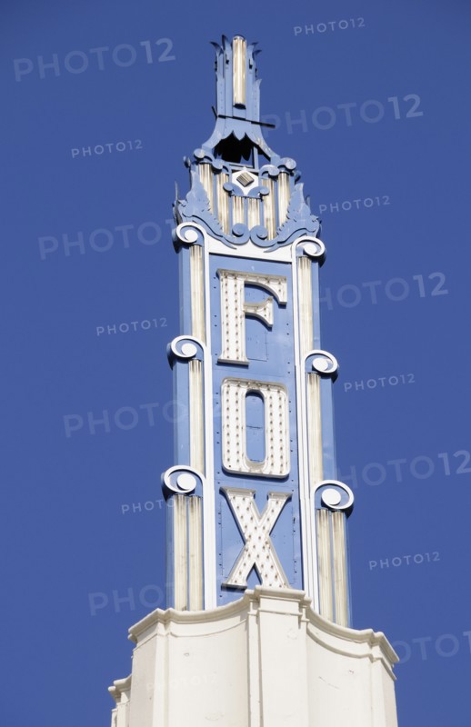 USA, California, Los Angeles, "Fox tower, Fox Theatre, Westwood Village"