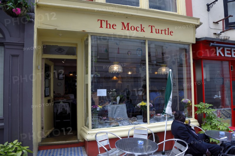 ENGLAND, East Sussex, Brighton, "Pool Valley, exterior of the Mock Turtle cafe tea room."