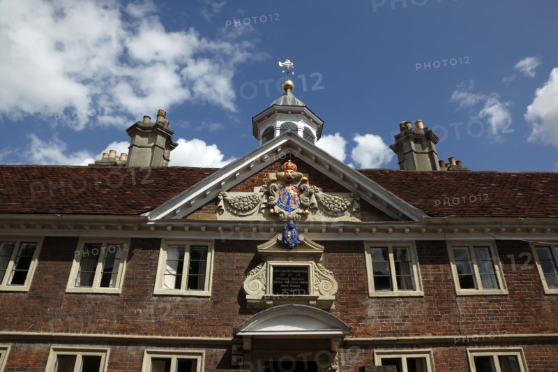 ENGLAND, Wiltshire, Salisbury, "High Street, Exterior of the College of Matrons 1682."