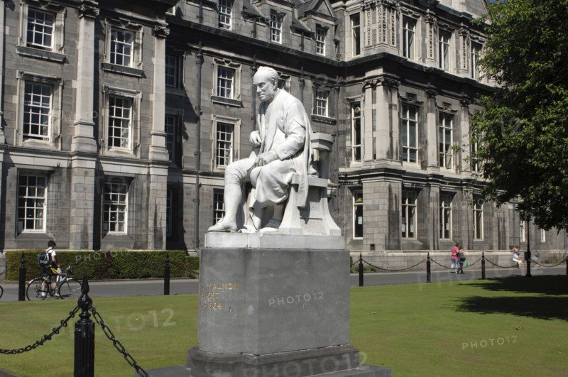 IRELAND, Dublin, Statue of George Salmon  Trinity College.