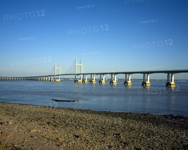 Wales, Monmouthshire, Sudbrook, Motorway M4 Second Severn Crossing.