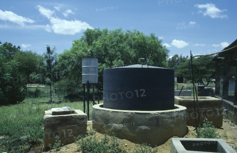 Botswana, Kanya, Biogas Digester.