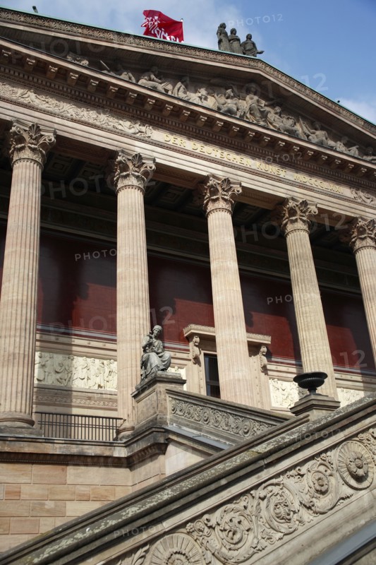 Germany, Berlin, Entrance to Neues Museum.