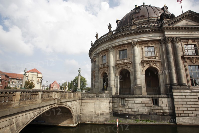 Germany, Berlin, Bode Museum & Monbijou Bridge.