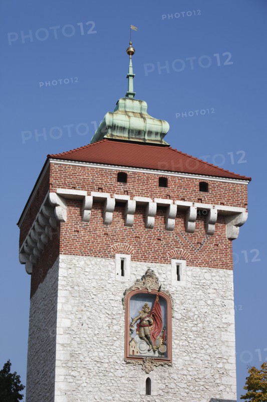 Poland, Krakow, St Florian's Gate.