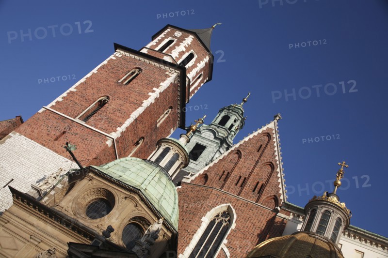 Poland, Krakow, angle view of Wawel Cathedral.