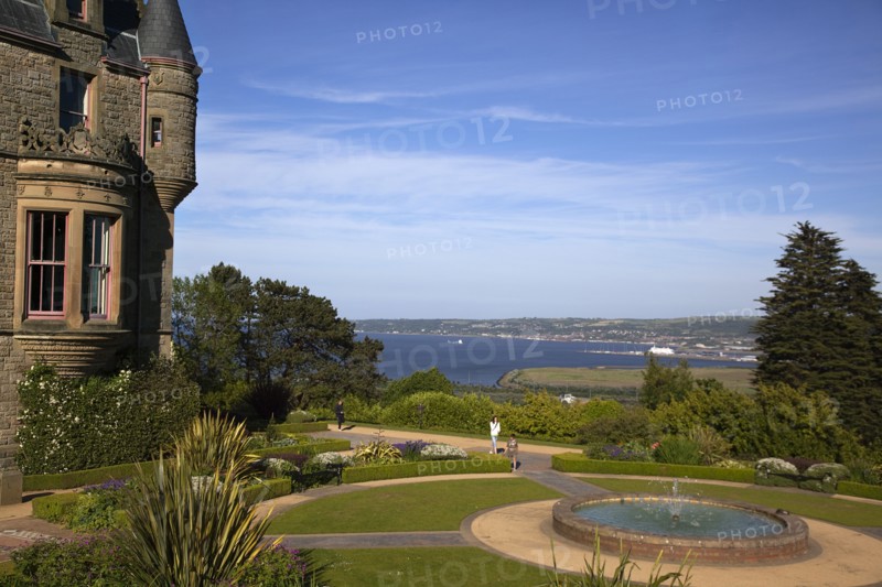 Ireland, North, County Antrim, Belfast Castle over looking the city and Lough.