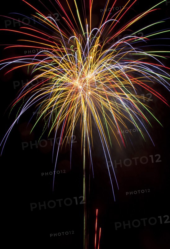 Colourful display of Pyrotechnics Shoreham Beach West Sussex England. England English UK United Kingdom GB Great Britain British Europe European Festival Festivals Guy Fawkes November Firework Display Fireworks Pyrotechnic Pyrotechnics Pyrotechnical Color Colour Coloured Colored Colourful Colorful Pattern Sky Black Blue Red Purple Green Yellow Orange