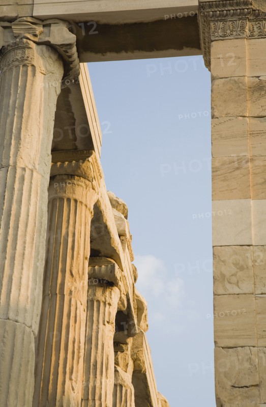 Athens, Attica, Greece. Acropolis and Parthenon part view. Greece Greek Europe European Vacation Holiday Holidays Travel Destination Tourism Ellas Hellenic Attica Athens Acropolis Ruin Ruins Column Columns Parthenon Atenas Athenes Destination Destinations Ellada History Historic Southern Europe