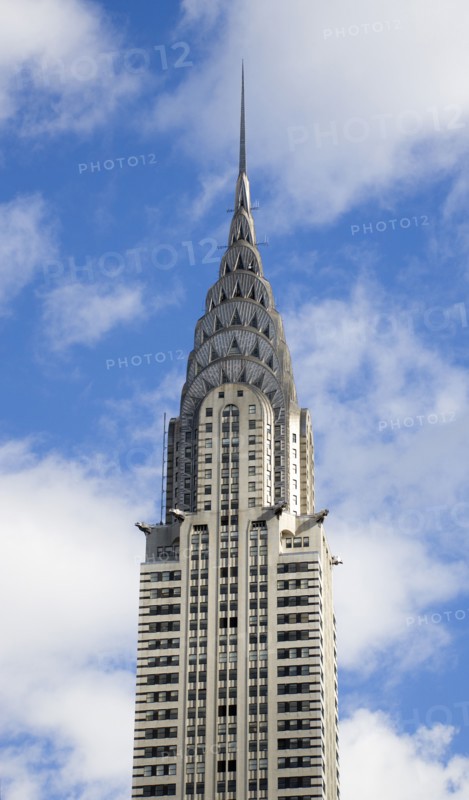 USA, New York, New York City, Manhattan  The Art Deco Chrysler Building on 42nd Street in Midtown.