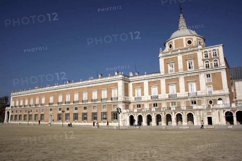 Spain, Madrid State, Aranjuez, The Palacio Real or Royal Palace.