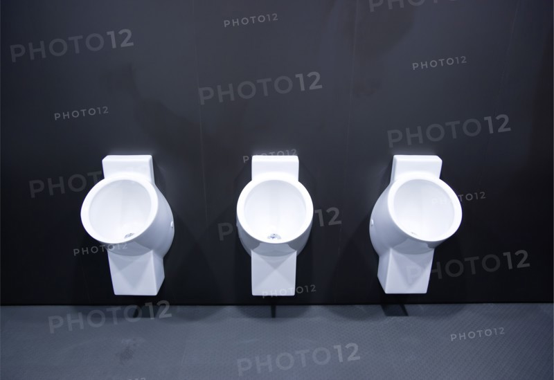 Ireland, County Dublin, Dublin City, Ballsbridge  Lansdowne Road  Aviva Stadium national soccer and rugby venue home team changing room urinals.