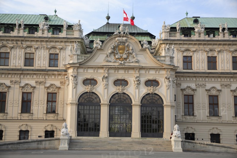 Part view of Belvedere Palace exterior. Photo : Bennett Dean