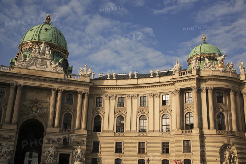 Hofburg Palace. Part view of exterior facade. Photo: Bennett Dean