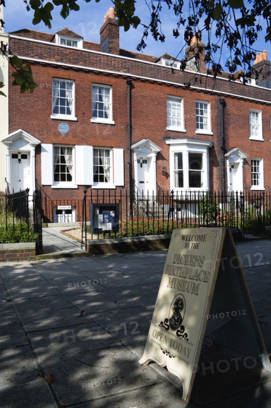 The Charles Dickens Birthplace Museum in Old Commercial Road. He was born here in 1812 and lived here for three years commemorated with a Blue Plaque. Photo: Paul Seheult