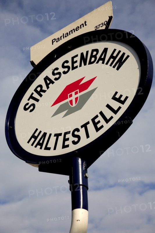 Tram Stop sign. Photo : Bennett Dean