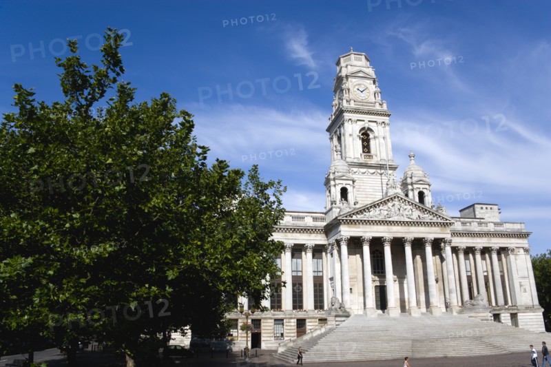 The Guildhall originally built in 1890 but rebuilt by 1959 after being bombed in 1941 during World War II. Photo: Paul Seheult