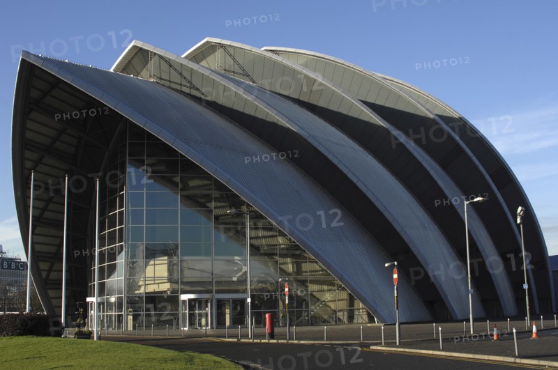 Exterior of the Clyde Auditorium concert venue known as the Armadilo. Photo: Steve Lindridge