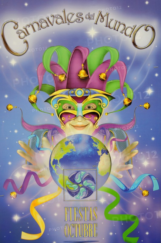 Mexico, Jalisco, Guadalajara, Guadalajara carnival poster. 
Photo : Nick Bonetti