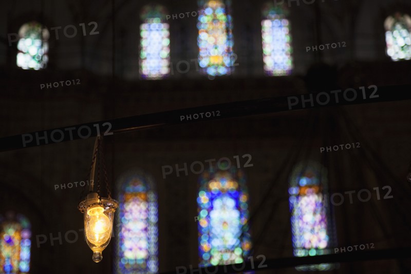 Turkey, Istanbul, Sultanahmet Camii Blue Mosque interior. 
Photo : Stephen Rafferty
