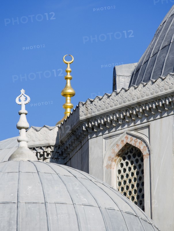 Turkey, Istanbul, Sultanahmet Haghia Sophia detail of the Mausoleums of Selim II and Mehmet III. 
Photo : Paul Seheult