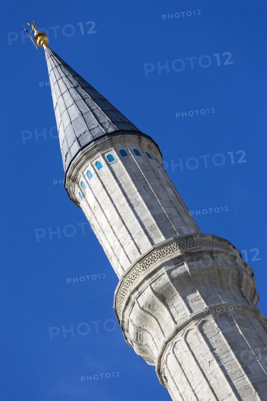 Turkey, Istanbul, Sultanahmet Haghia Sophia minaret. 
Photo : Paul Seheult