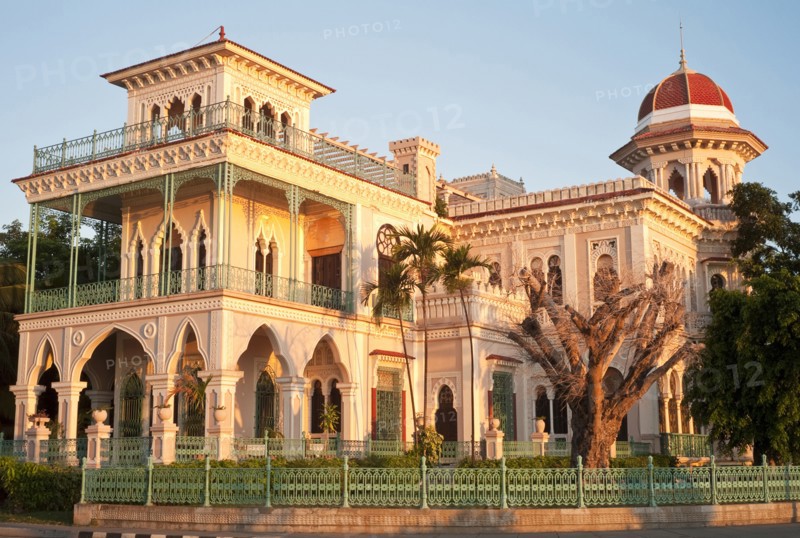 Cuba, Cienfuegos, Palacio de Avlle at Sunrise. 
Photo : Richard Rickard