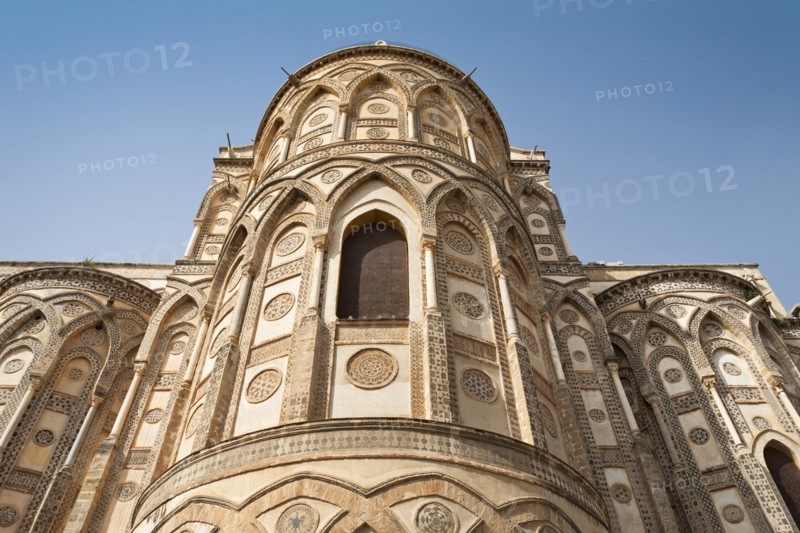 Italy, Sicily, Palermo, Apse of Monreale Cathedral. 
Photo : Mel Longhurst