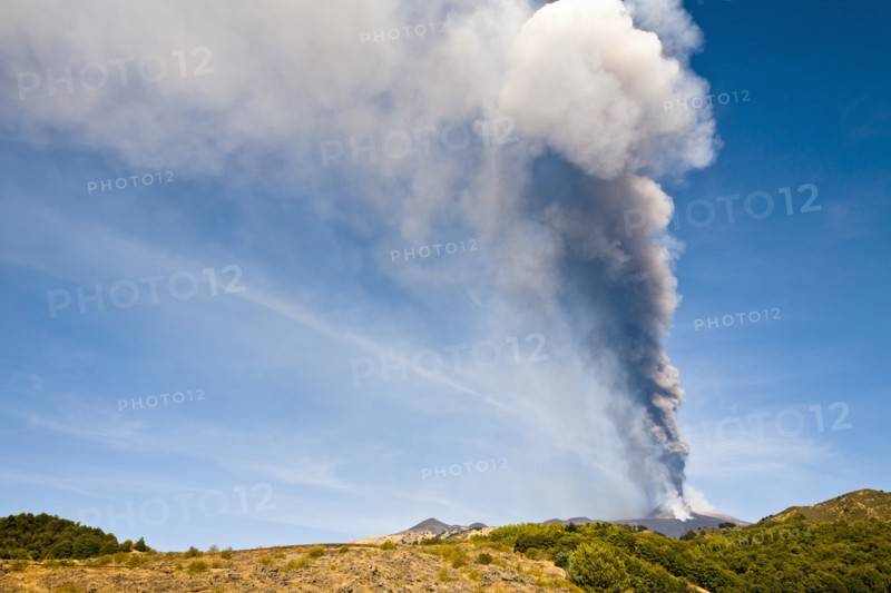 Mount Etna erupting on 8th September 2011, Sicily, Italy