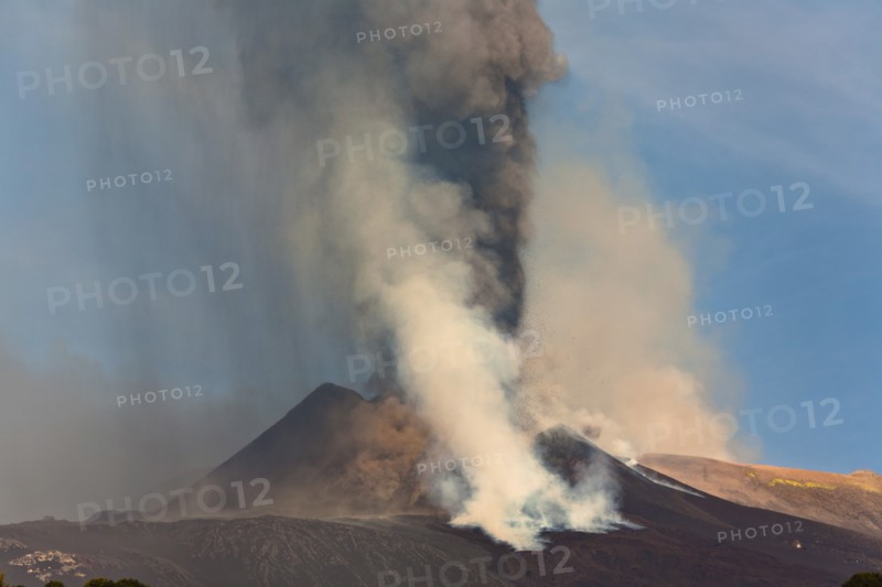 Mount Etna erupting on 8th September 2011, Sicily, Italy