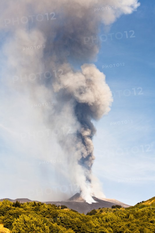 Mount Etna erupting on 8th September 2011, Sicily, Italy
