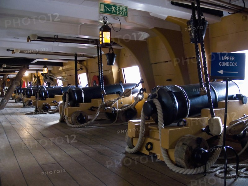 England, Hampshire, Portsmouth, Gun Deck of HMS Victory. 
Photo : Chris Penn