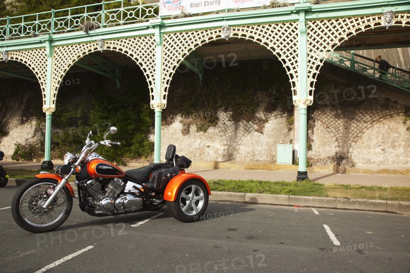 3 wheeled trike at motorcycle festival on Madeira Drive.