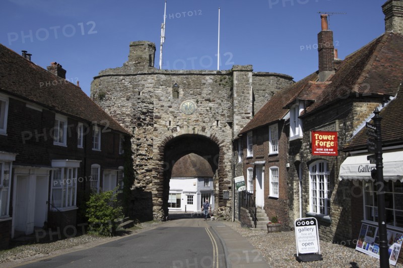 Watergate medieval gateway entrance to walled town.