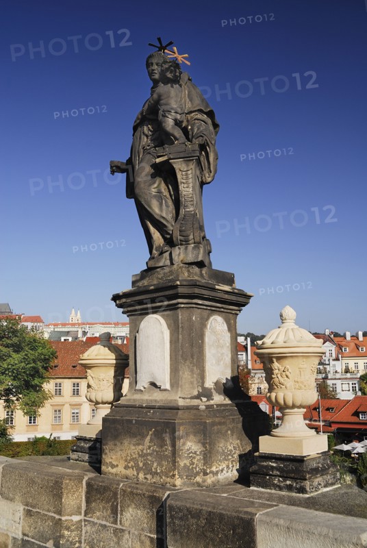 Charles Bridge Statue of St Anthony of Padua.