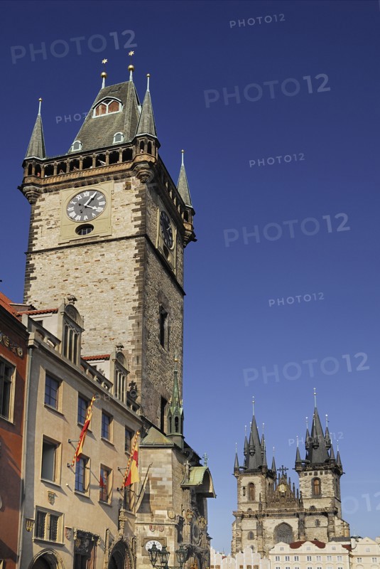 Old Town Square Old Town Hall with Tyn Church.