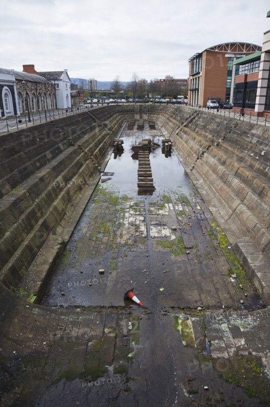 Clarendon Dock Disused dry dock.