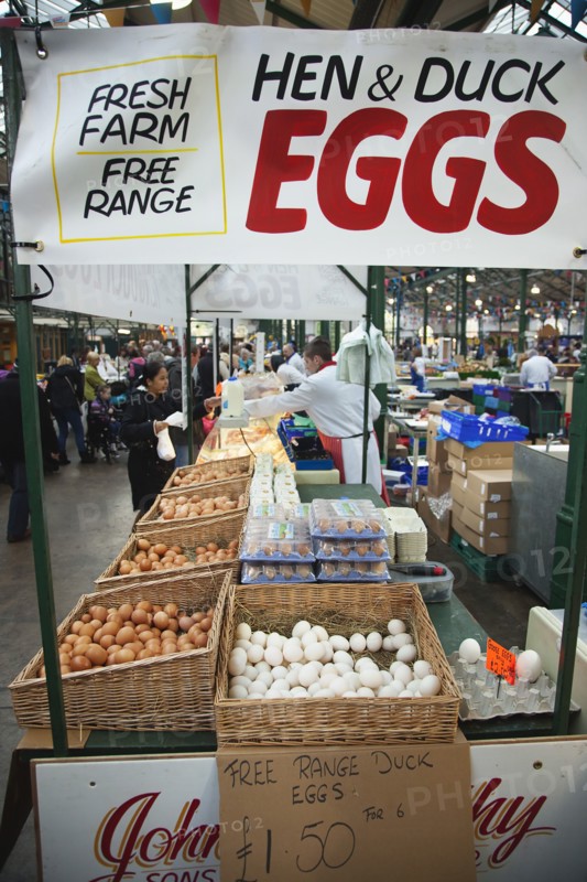 St Georges Market stall selling Hen