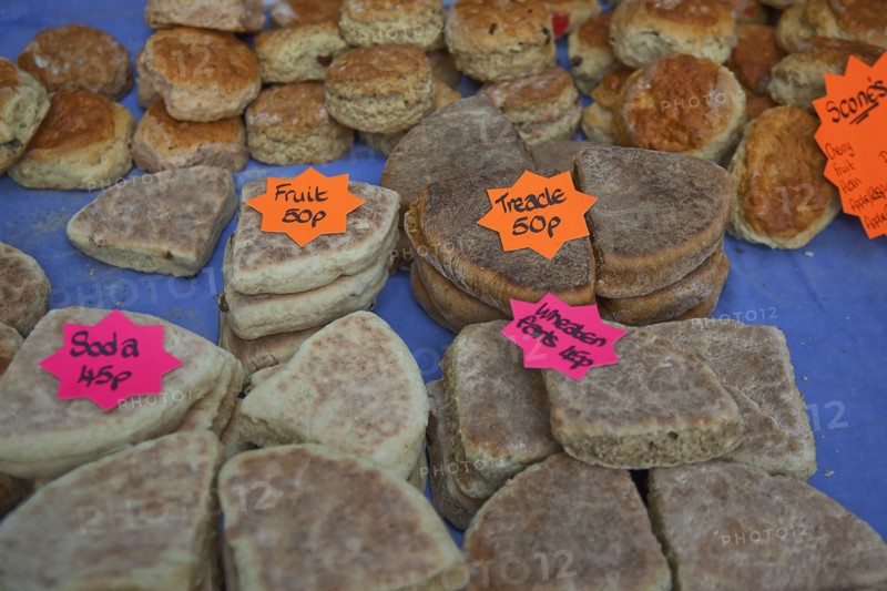 St Georges Market local fresh bread varieties on sale.