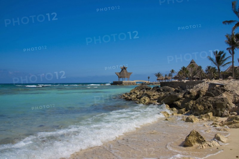 View along beach.