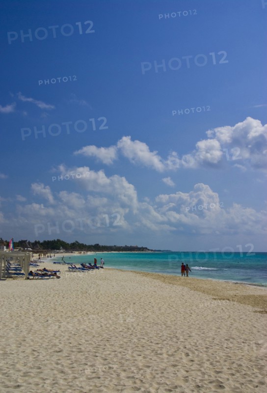 View along beach.