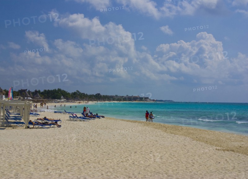View along beach.