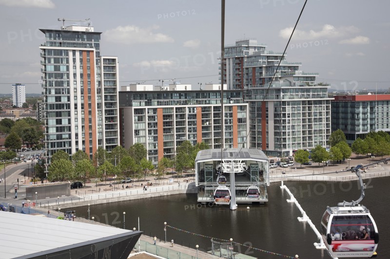 England, London, View from Emirates Airline cable car. Photo : Adina Tovy - Amsel