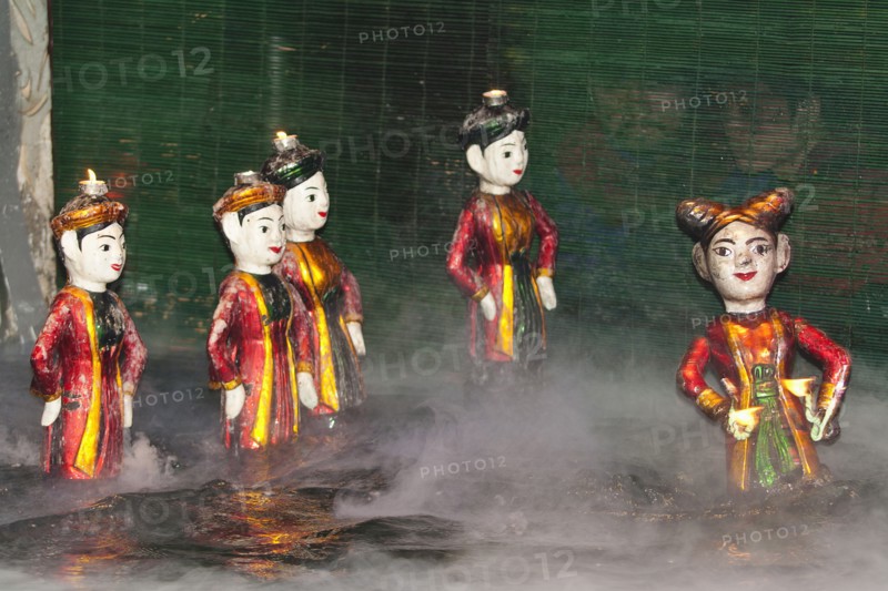 Vietnam, Hanoi, Thang Long Water Puppet Theatre. Photo : Mel Longhurst