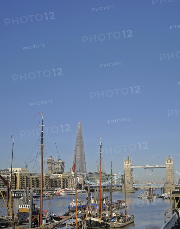 Tower Bridge and The Shard River Thames London England